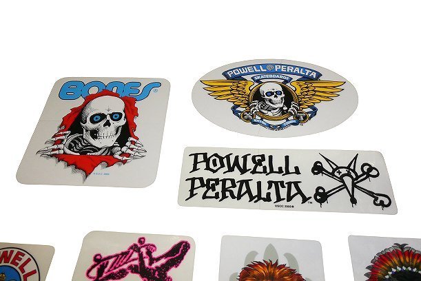 JB即決 POWELL PERALTA パウエル ステッカー 7枚 セット POWELL パウエル SANTACRUZ VANS SURF SK8 Z-BOYS DOGTOWN THRASHER 80 90 USAの画像2