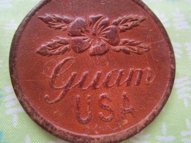 C5　中古　USA（アメリカ合衆国）Guam（グアム）　キーホルダー　ご当地　観光土産物　長期保管品　ウ３７_画像2