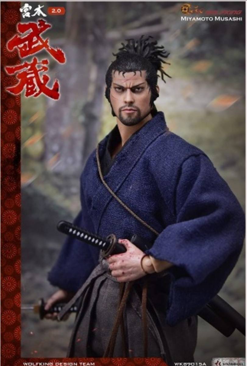 * новый товар 1/6 Miyamoto Musashi action фигурка Vagabond способ 2 меч . историческая драма WOLFKING