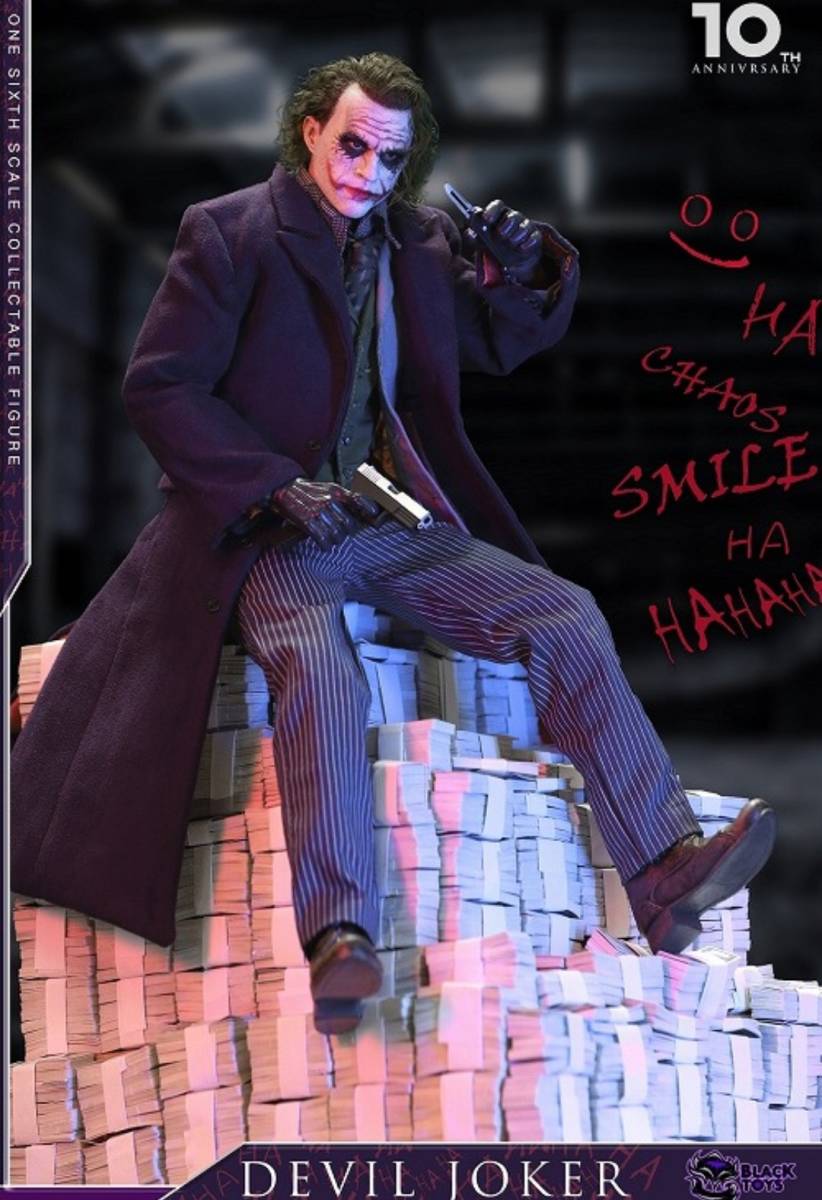 ☆新品 1/6 ジョーカー＆札束山　アクションフィギュア　JOKER　バットマン　BLACKTOYS