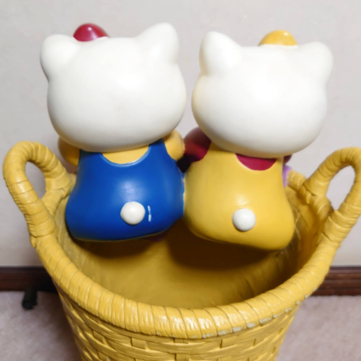 希少 大型 ハローキティ ミミィ 傘立て スタンド サンリオ レジン 陶器