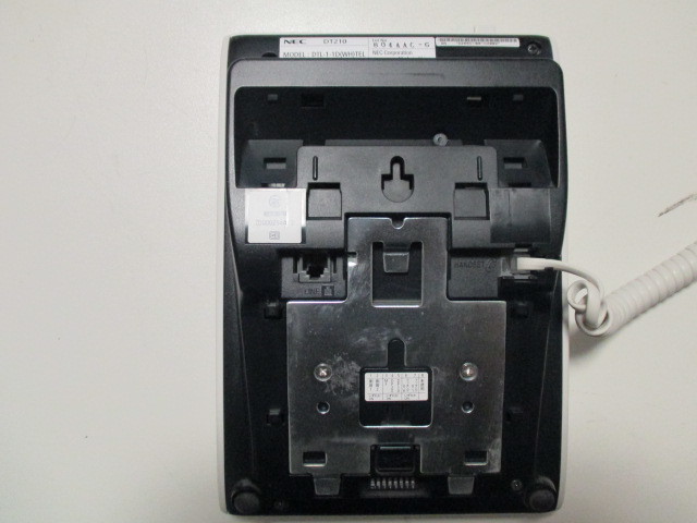 NEC 単独電話機　　DTL-1-1D(WH) DT210 壁掛け用品付き　　G8_画像3