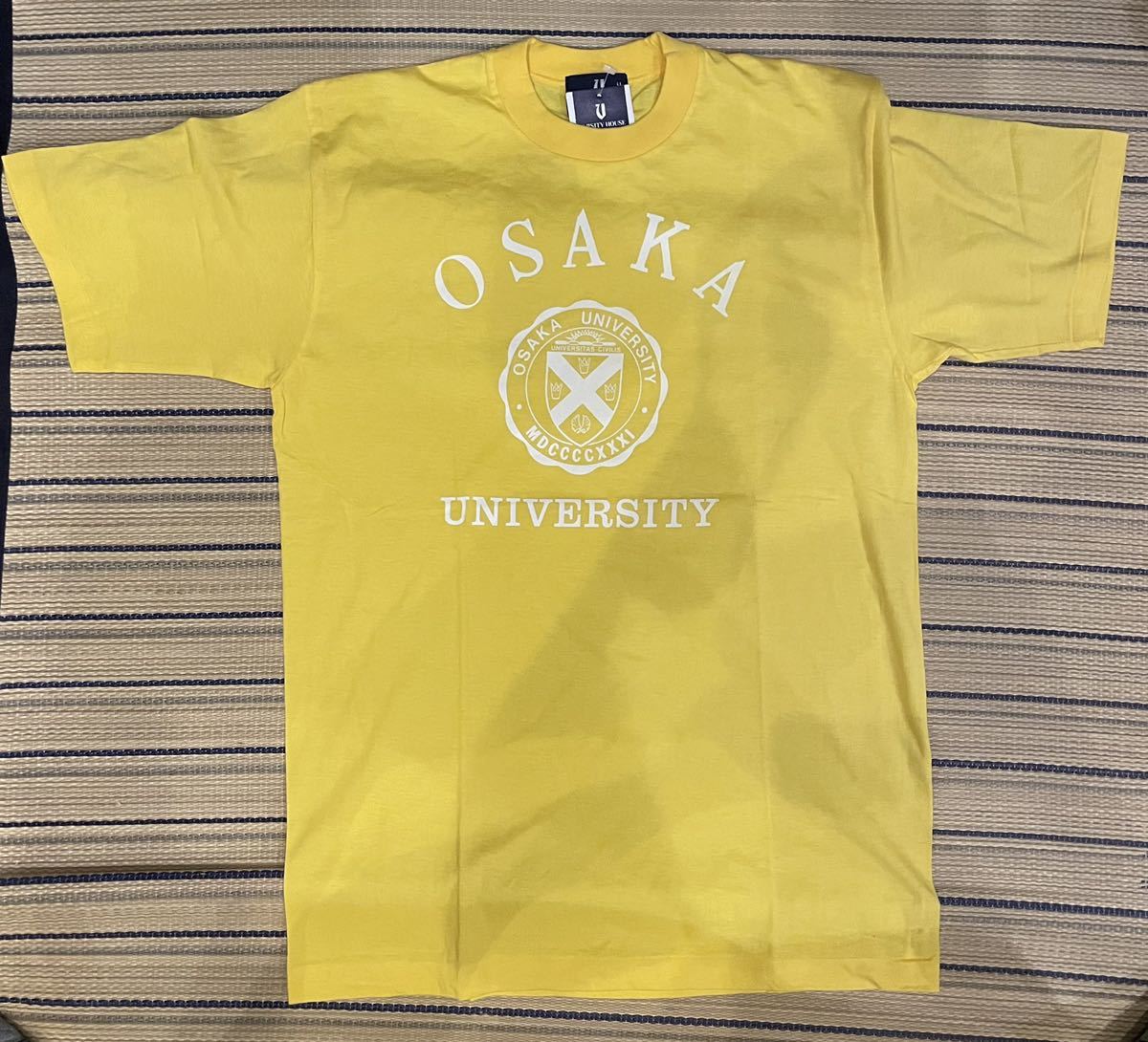 Japan Vintage 日本製 大阪大学 シングルステッチ VARSITY Ｔシャツ 国産 ビンテージ カレッジ シャツ アメリカン スタイル 古着 アメリカ_画像1