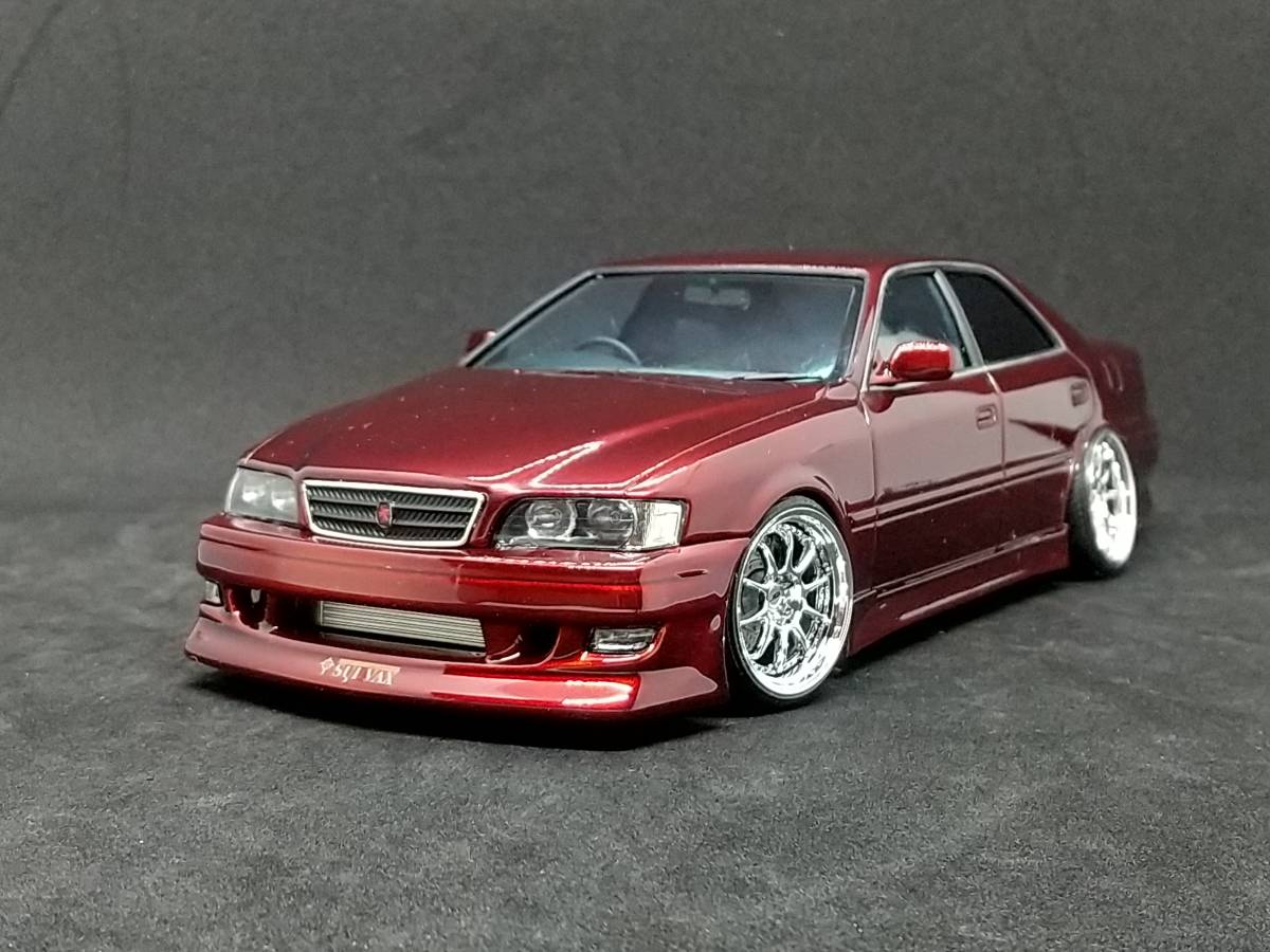 アオシマ 1/24 VERTEX JZX100 チェイサー ツアラーV 完成品 実車用ウレタンクリア使用 キャンディカラー SSRプロフェッサーSP3  極タイヤ(完成品)｜売買されたオークション情報、ヤフオク! の商品情報をアーカイブ公開