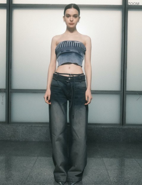 denim 5 (over dyed pants) melt the lady size : M