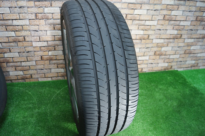 美品★ホンダ 純正 7J+55 5H114.3★90~95%山★2021年★Toyo Nano3+ 225/45R18 オデッセイ アコード ヴェゼル インスパイア ステップワゴン_画像9