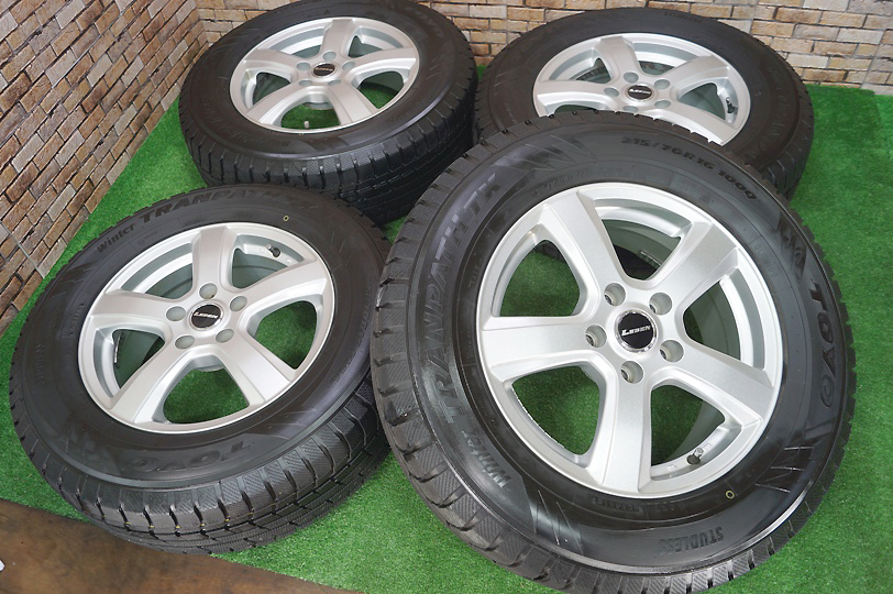 超美品★LEBEN 6.5J+38 5H114.3★95~99%山★2019年★Toyo 215/70R16 RAV4 ハリアー アウトランダー エクストレイル エクリプスクロス 等_画像1