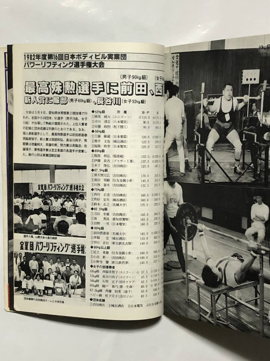 月刊ボディビルディング1982年6月号　ボディビル　本　古本　雑誌　昭和　筋トレ　筋肉　筋力　トレーニング　ヤマサキ運動用具製作所　_画像9