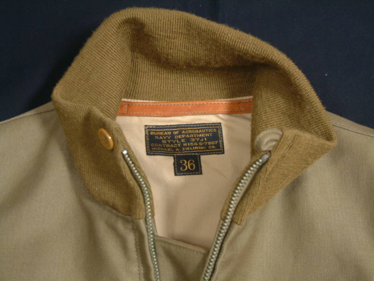 リアルマッコイ STYLE 37J1B A.ZIELINSKI CO. U.S NAVY FLIGHT JACKET / THE REAL McCOY’S フライトジャケットの画像4