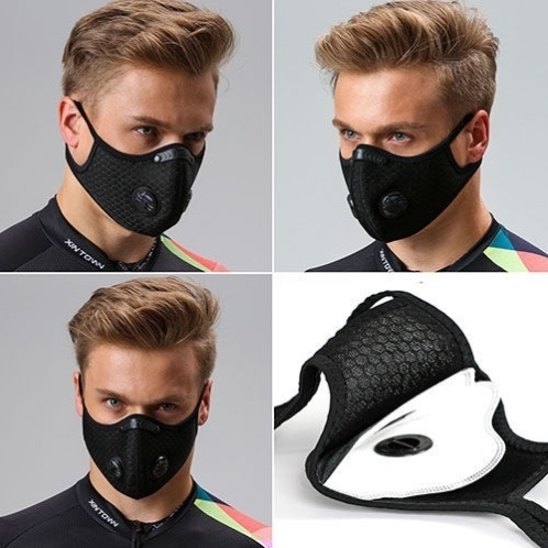 シルバー色　新品 送料無料 カジュアルフェイスマスク フェイスマスク ツーリング バイクマスク 防風 ハーフマスク 自転車マスク