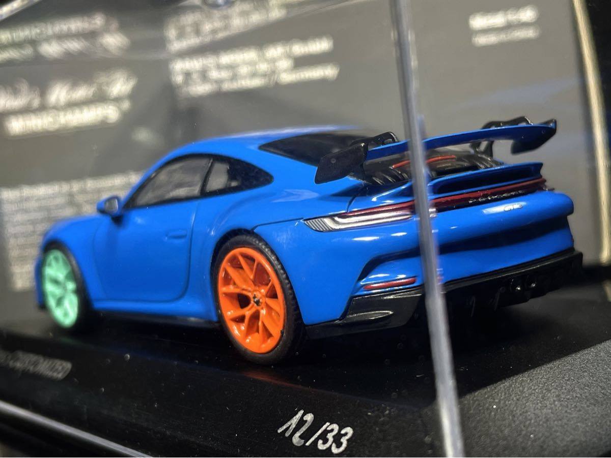 世界限定33 ミニチャンプス 特注 1/43 ポルシェ 911 GT3 シリアルナンバー付き 絶版モデル