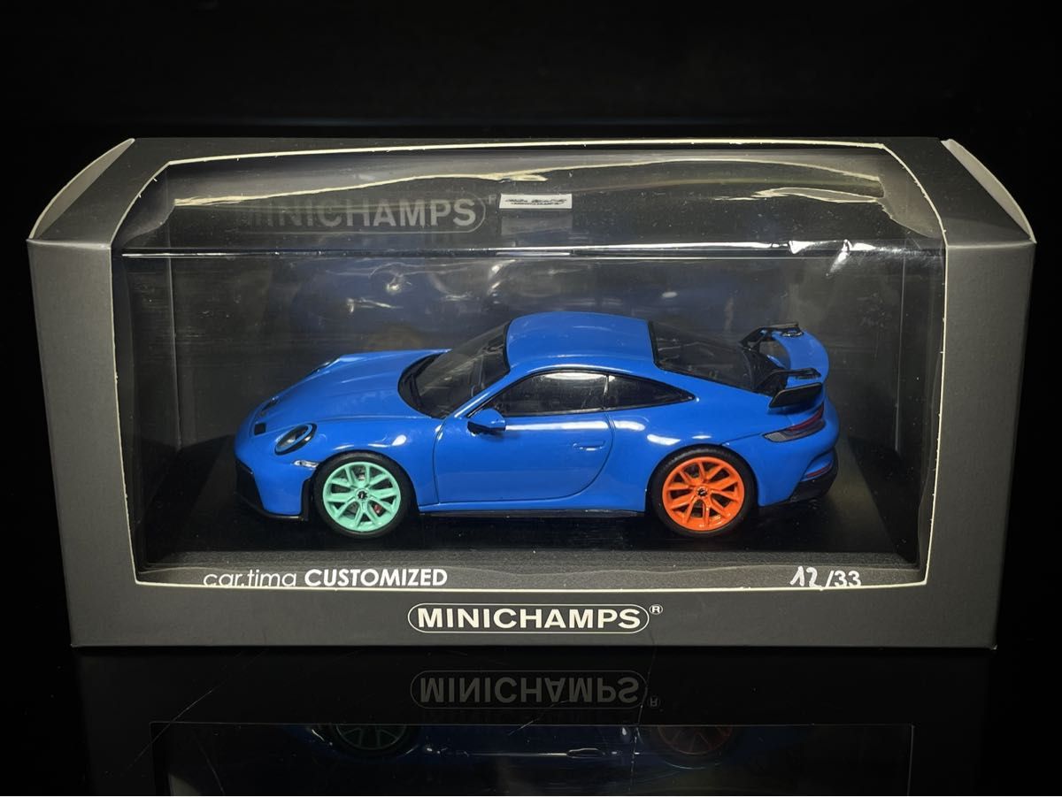 世界限定33 ミニチャンプス 特注 1/43 ポルシェ 911 GT3 シリアルナンバー付き 絶版モデル