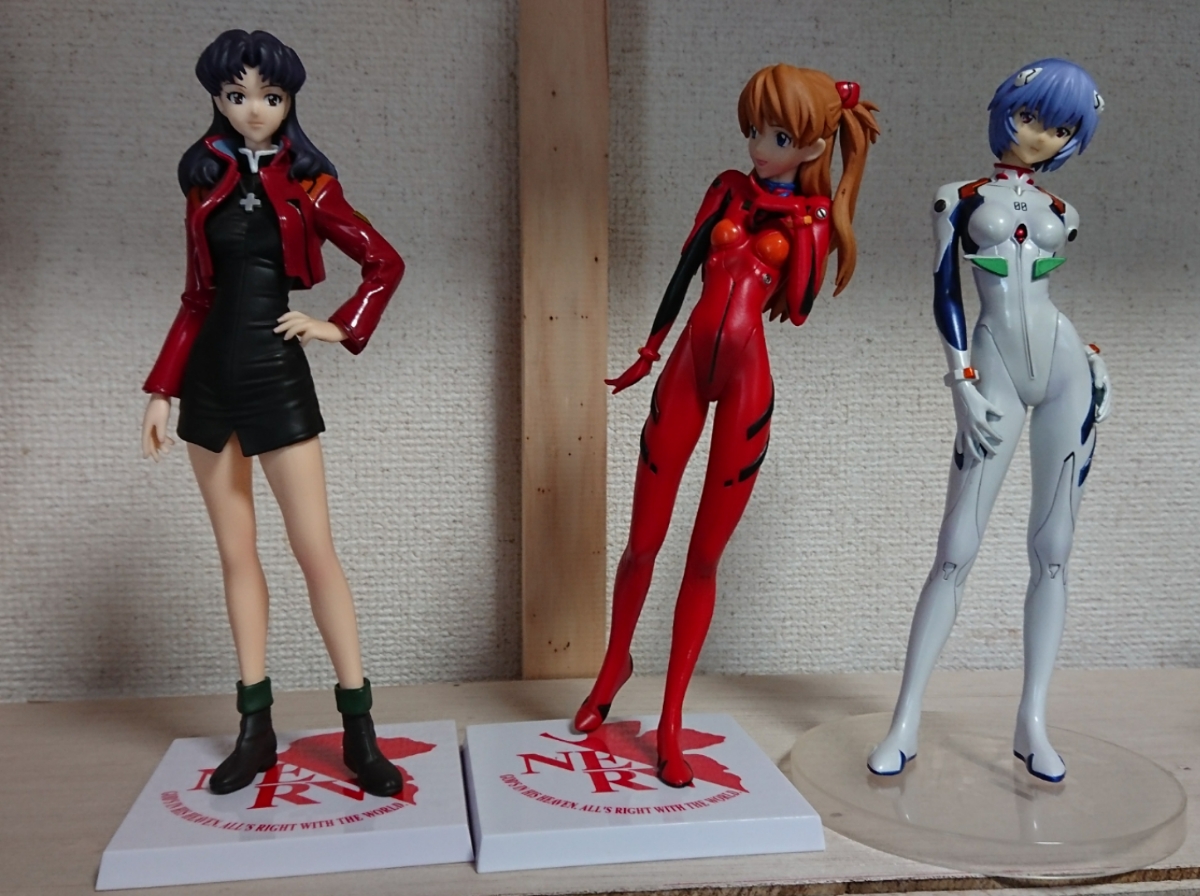 Ayanami Rei，Soryu·Asuka·Langley，Katsuragi Misato人物●Neon Genesis新世紀福音戰士【正版】 <Br> 綾波レイ、惣流・アスカ・ラングレー、葛城ミサトフィギュア ●新世紀エヴァンゲリオン【正規品】