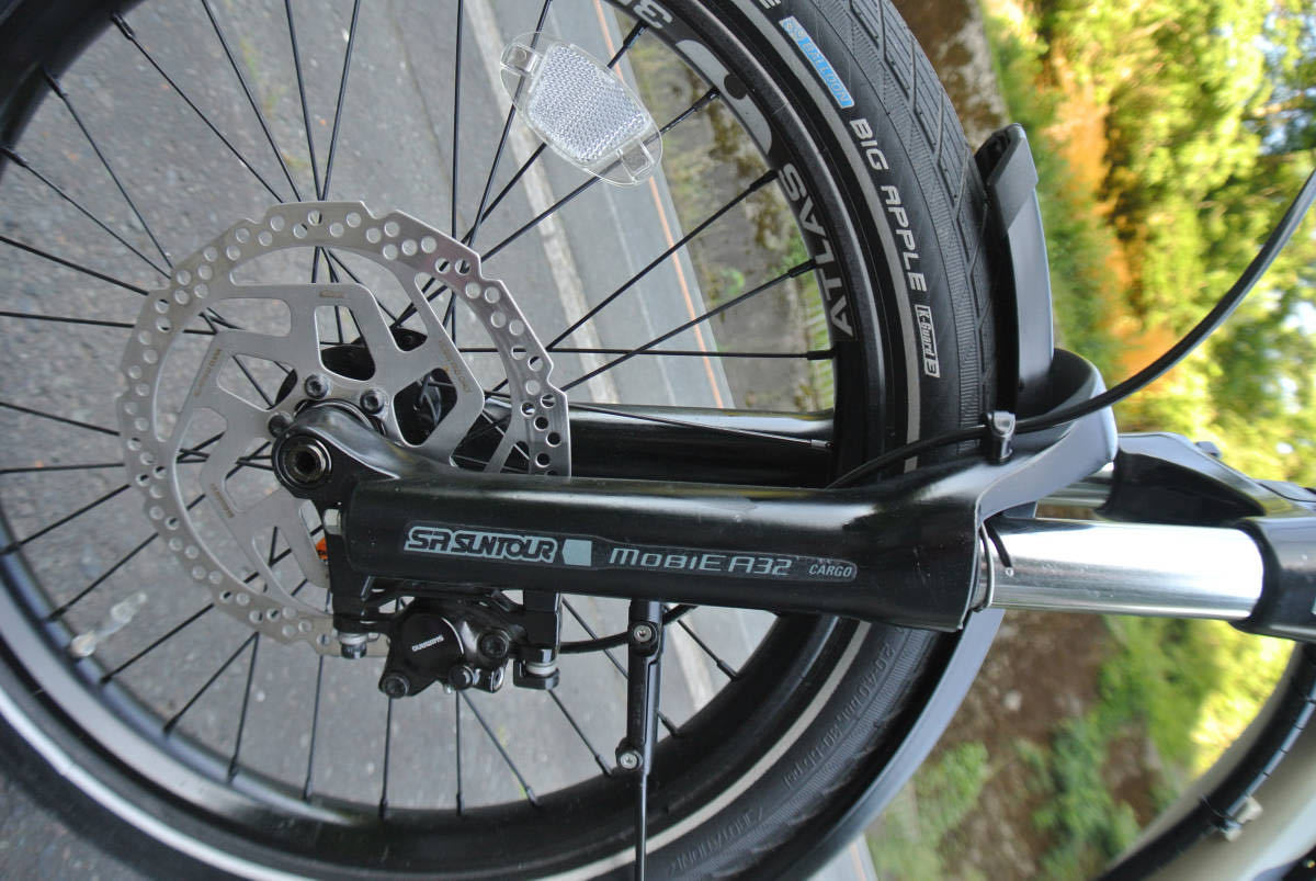 ★ 1円～【tern】※ ディスク式 軽快MTB hsd P9 電動自転車 36V 8.2Ah SHIMANO 9速 20インチ 緑色 動作確認済142_画像5