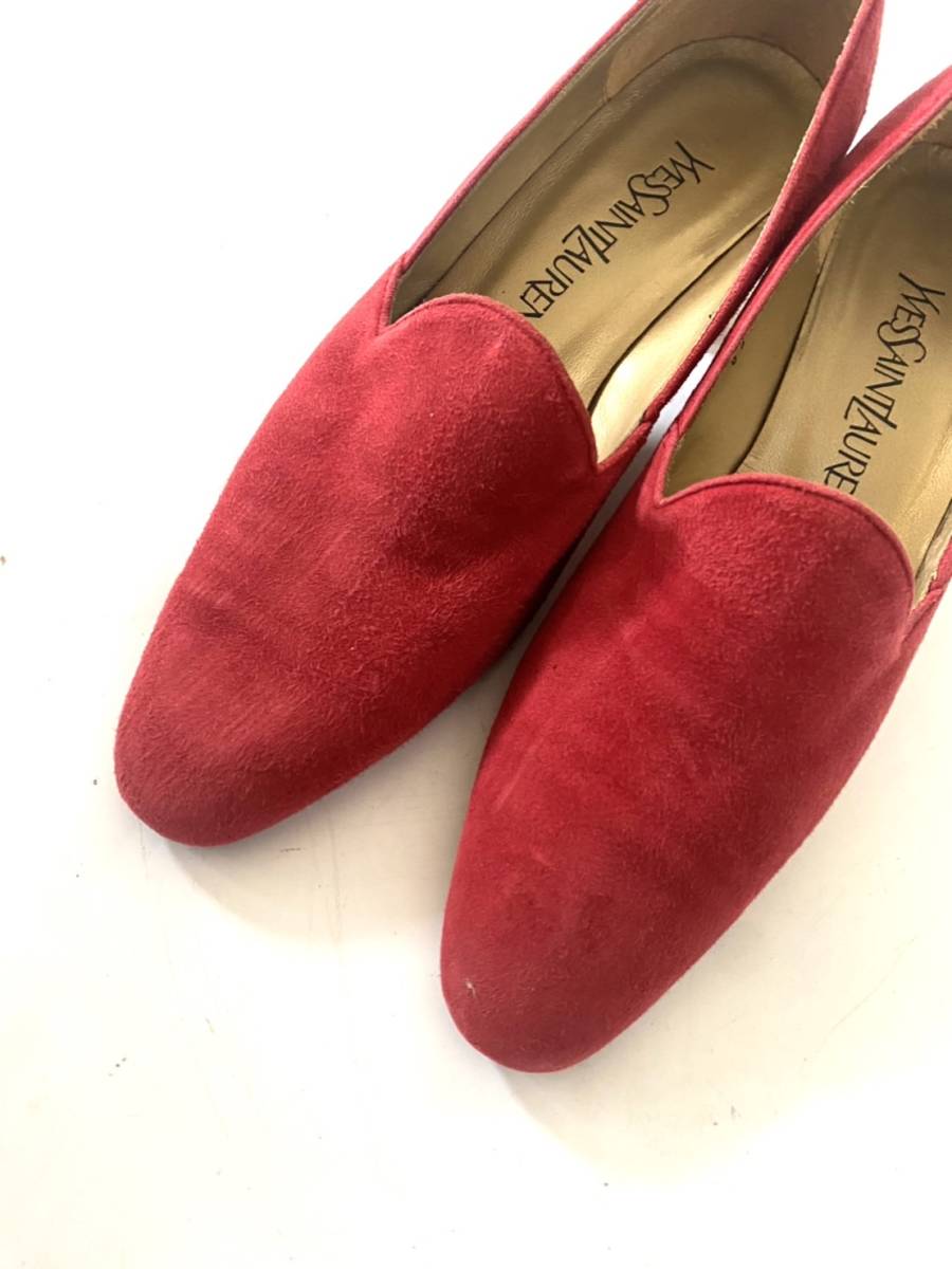 イヴサンローラン Yves Saint Laurent パンプス 35 サイズ 赤 レッド