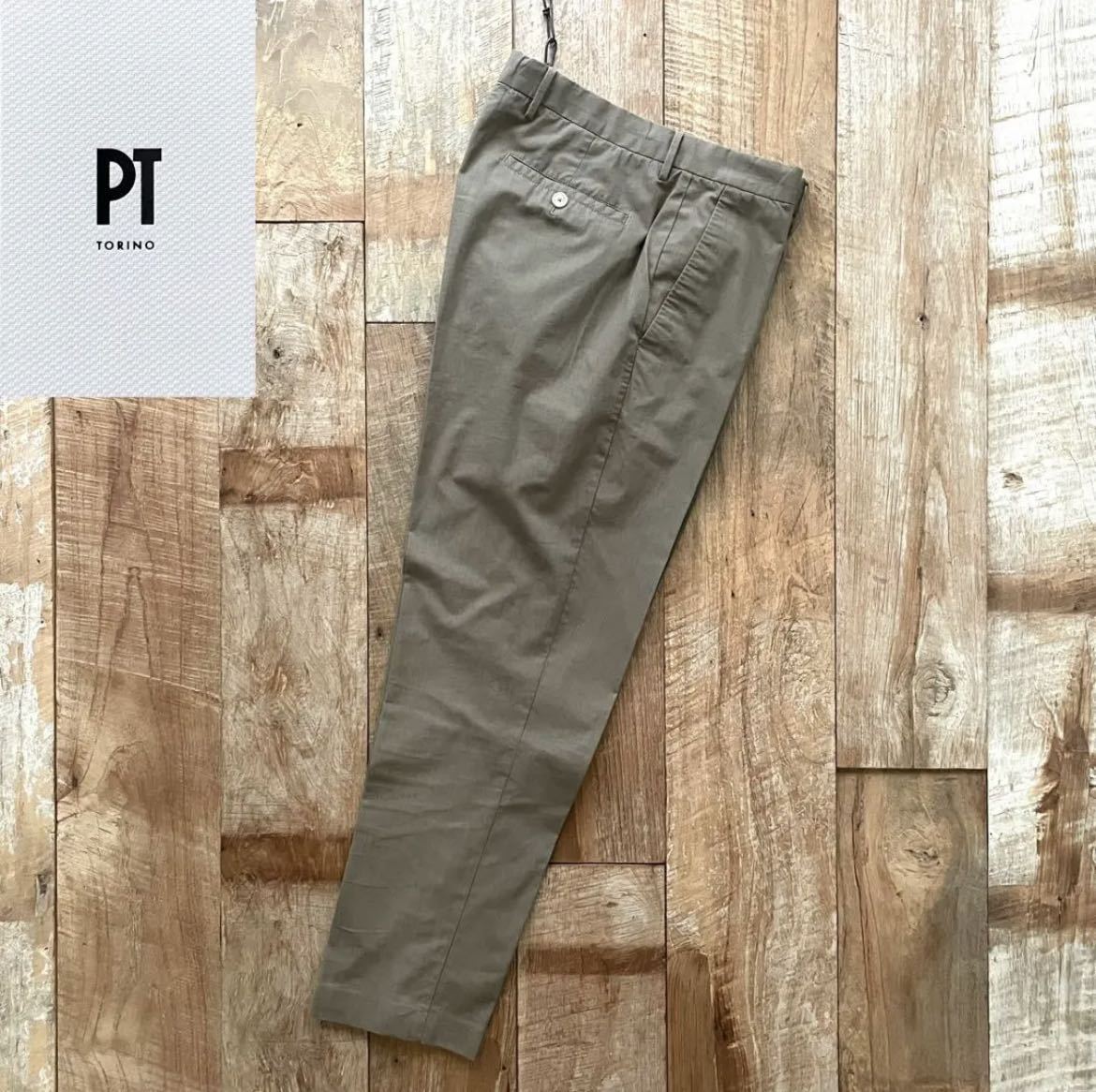 ご予約品】 新品 PT TORINO チノパンツ グレー サイズ58