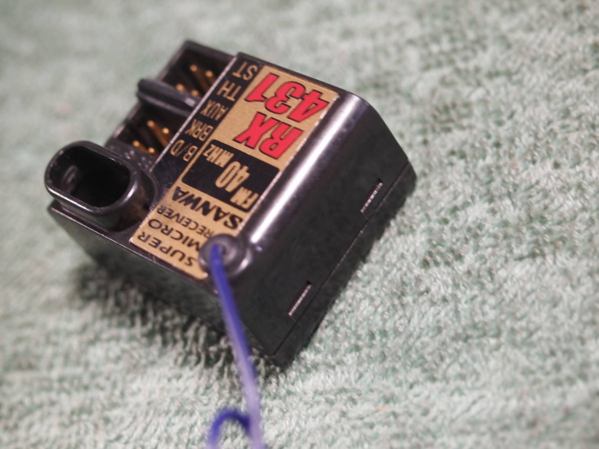 サンワ RX-431 受信機 FM40MHz SANWA 動作未確認 中古品(受信機)|売買