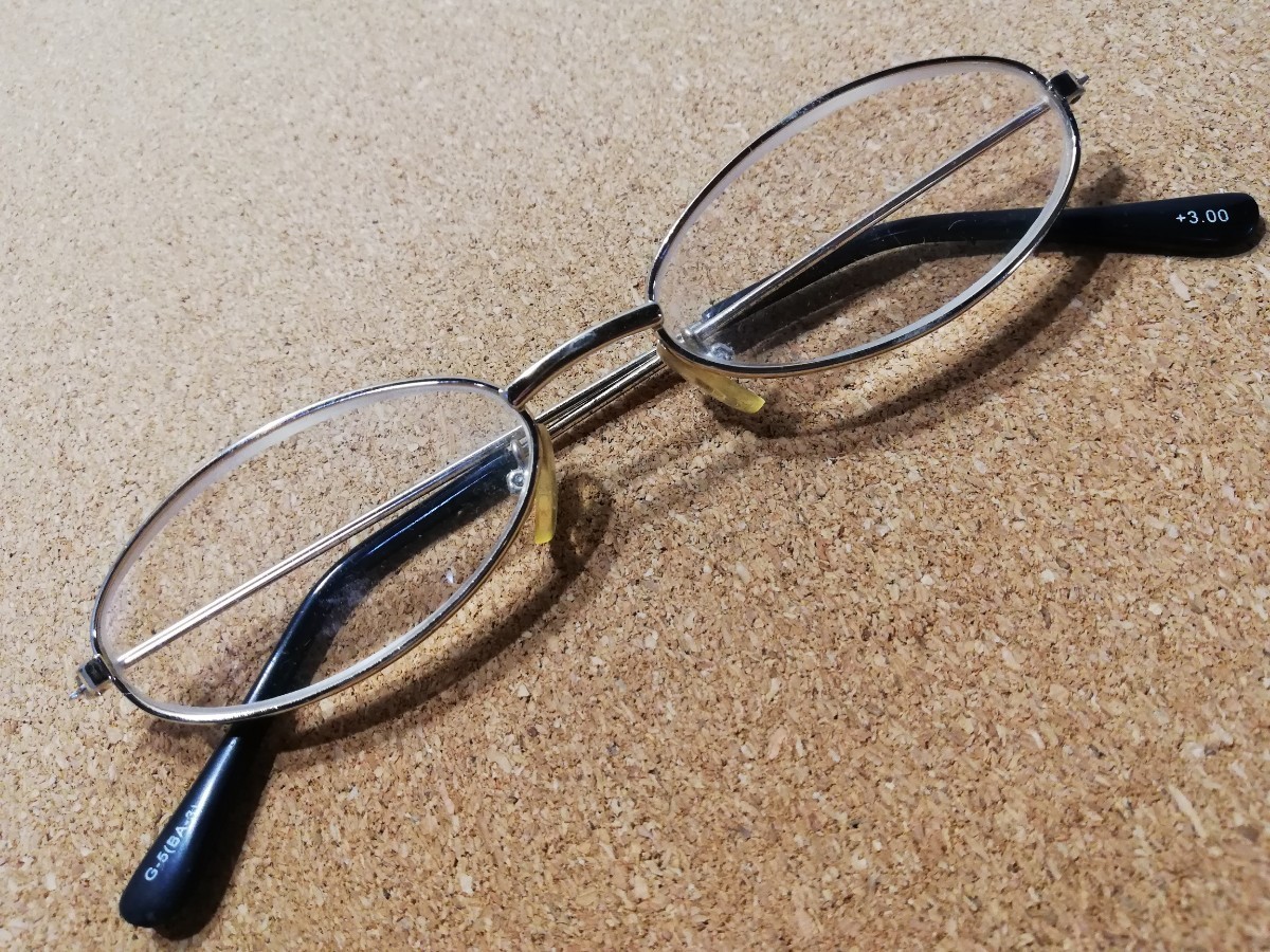 【大特価中!!】G-5 (BA-3) +3.00 老眼鏡 メガネフレーム フレーム レンズ 眼鏡 メガネ 現状品_画像1