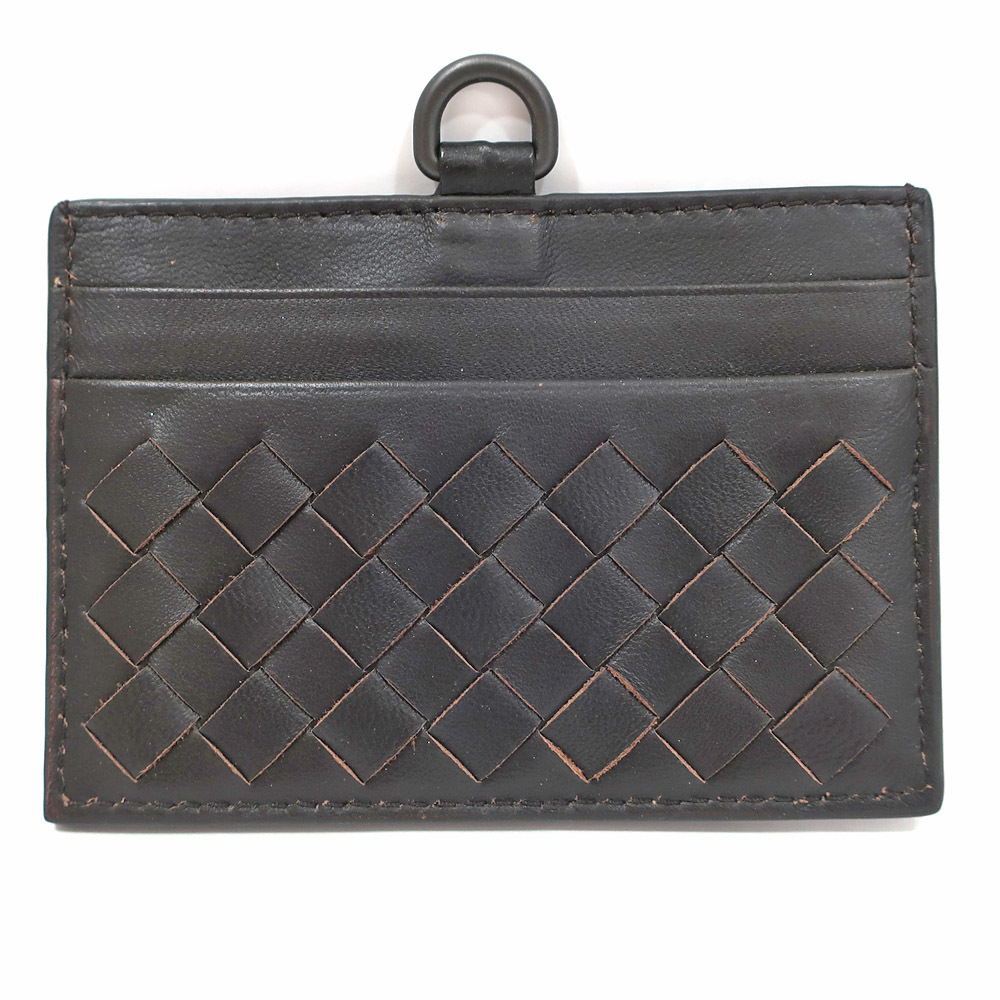 [Sakae] Bottega veneta Intercciato Black Card Case Case Регулярные аксессуары и т. Д.