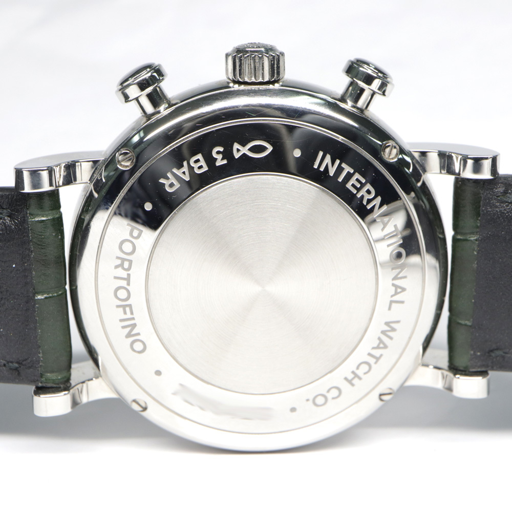 [ Nagoya ]IWC Portofino * хронограф 39 IW391405 SS кожа зеленый самозаводящиеся часы мужские наручные часы мужчина 