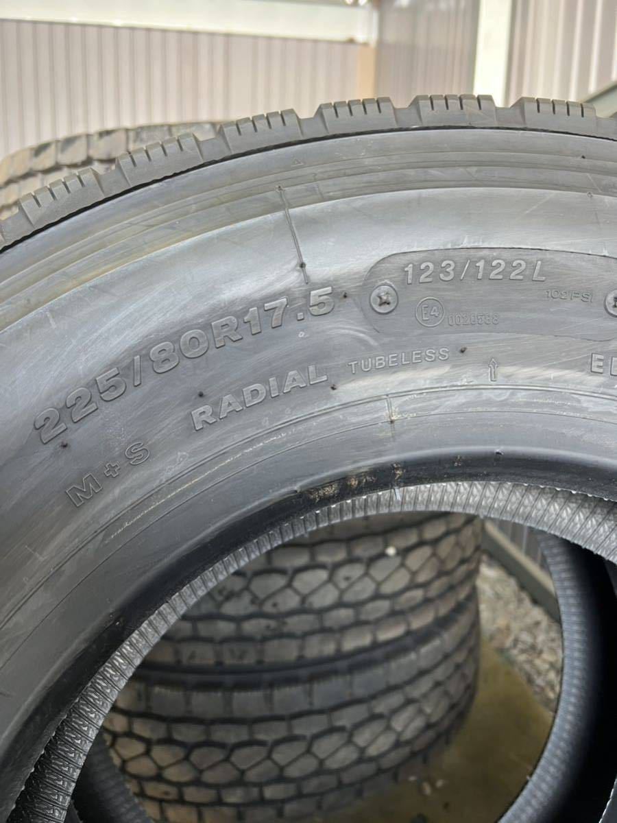 □送料無料□ 新車外し イボ付き ブリヂストン 225/80R17.5 123/122L