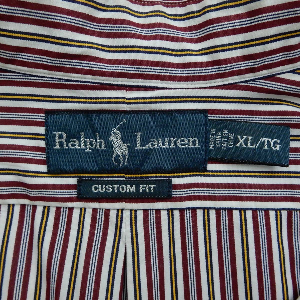 Ralph Lauren CUSTOM FIT Shirts XL SHIRT23109 ラルフローレン カスタムフィット ボタンダウンシャツ_画像7