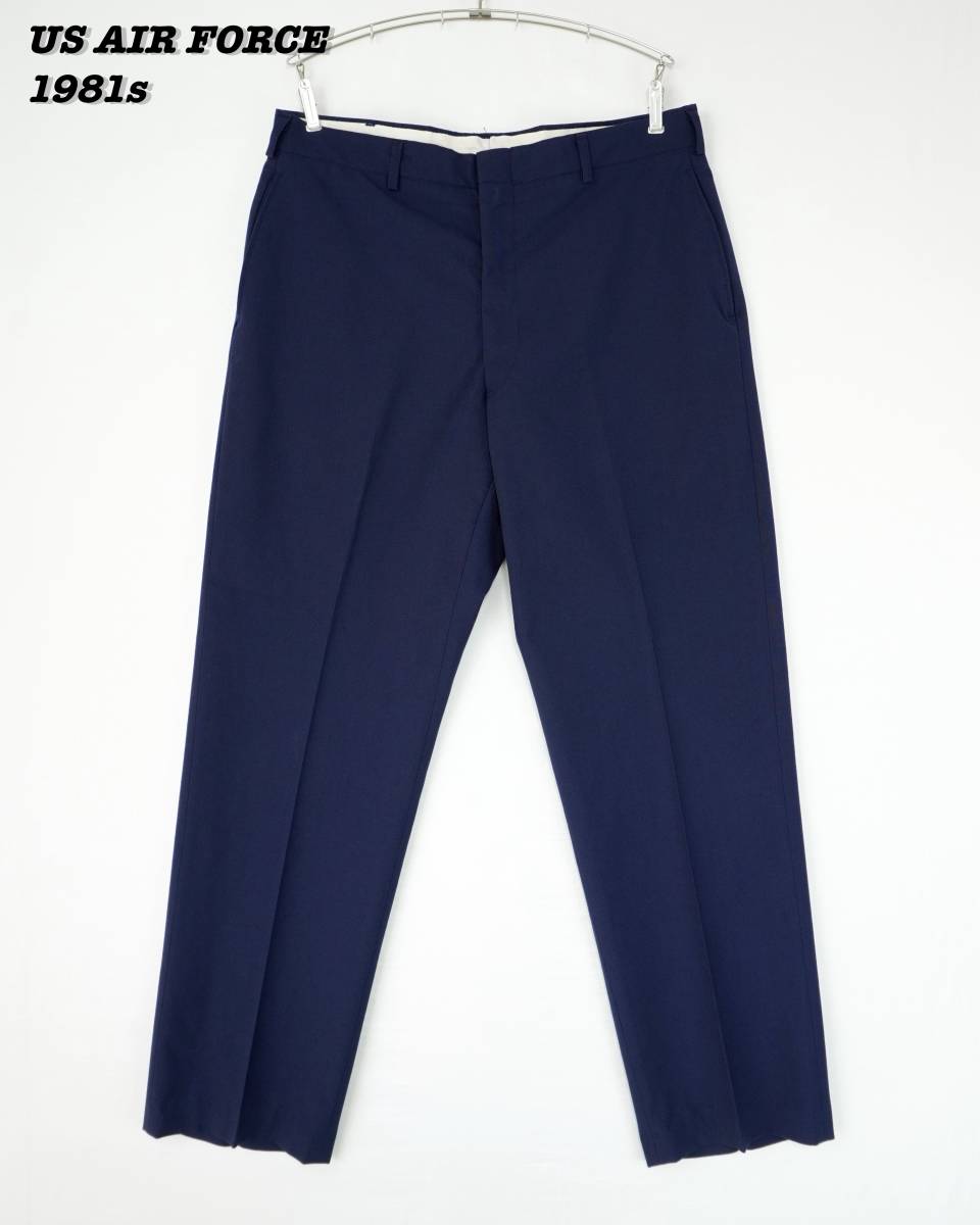 US AIR FORCE POLY/WOOL TROUSERS 1981s 36S アメリカ空軍 ポリ US AIR FORCE POLY/WOOL TROUSERS 1981s 36S アメリカ空軍 ポリ