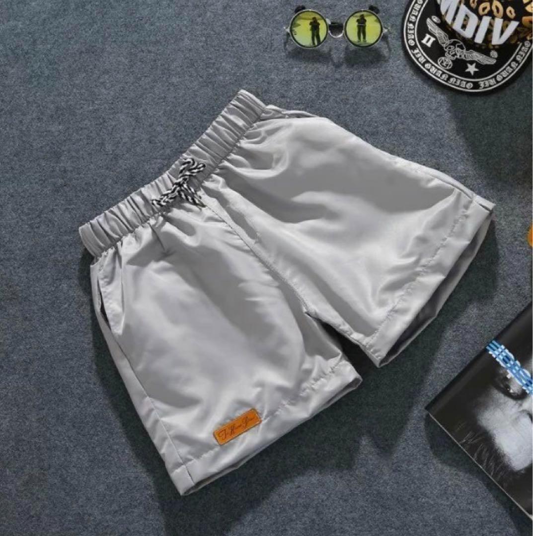 ワンポイント シンプル ショートパンツ ショーツ XL　オレンジ 男女兼用 新品　２_画像5