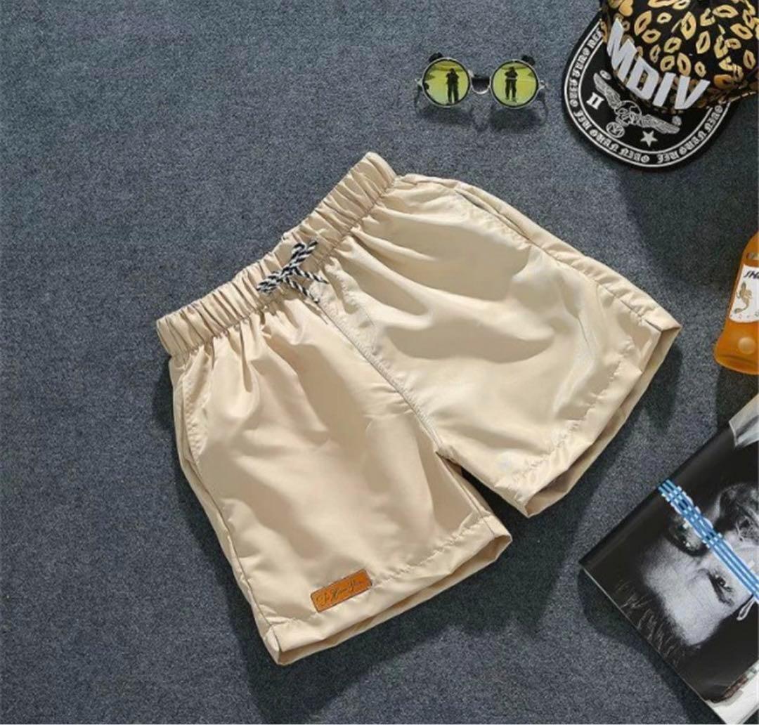 ワンポイント シンプル ショートパンツ ショーツ XL　オレンジ 男女兼用 新品　２_画像7