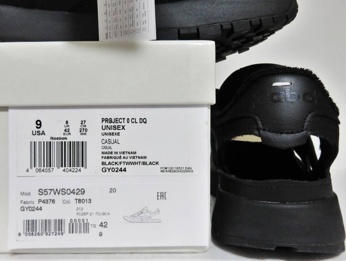 新品 Maison Margiela × Reebok クラシック レザー タビ スニーカー