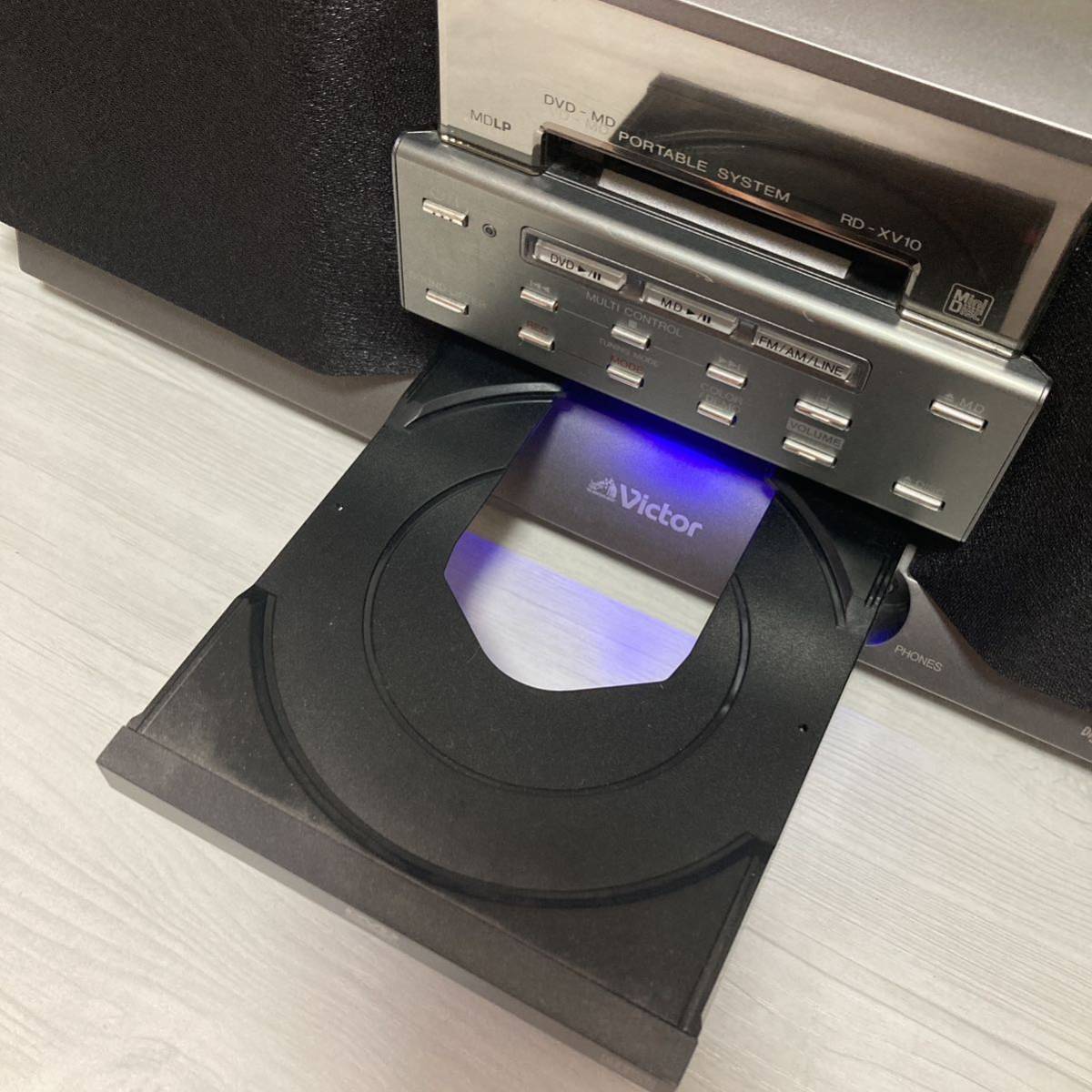 Victor ビクター Clavia クラビア RD-XV10-H DVD-MDポータブルシステム