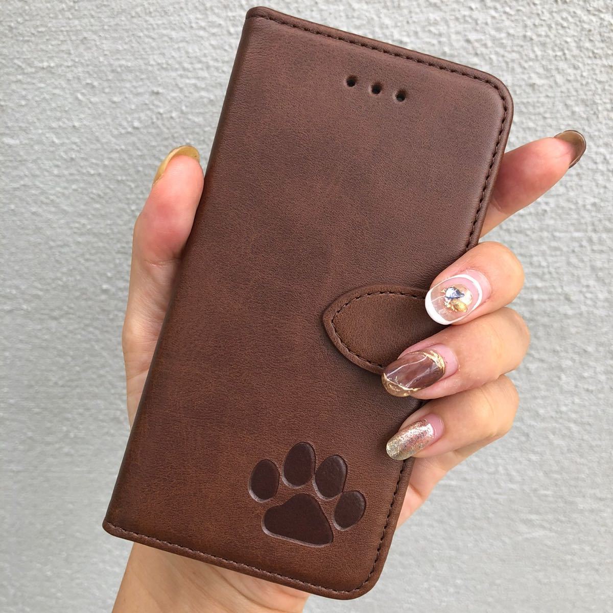 肉球　スマホケース　iPhoneケース　手帳型　犬　猫　可愛い　iPhone スマホ　iPhone レザー　大人気　iPhone12promax 未使用品　新品_画像4