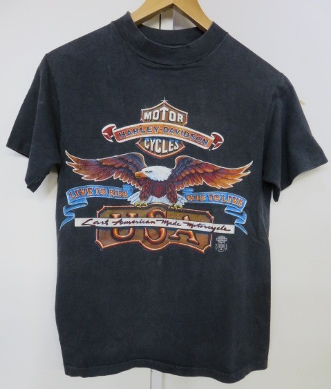 ☆希少 レア 1983 80's ビンテージ HARLEY-DAVIDSON ハーレーダビッドソン Hanes社製 Tシャツ イーグルプリント MADE IN USA サイズS☆_画像1