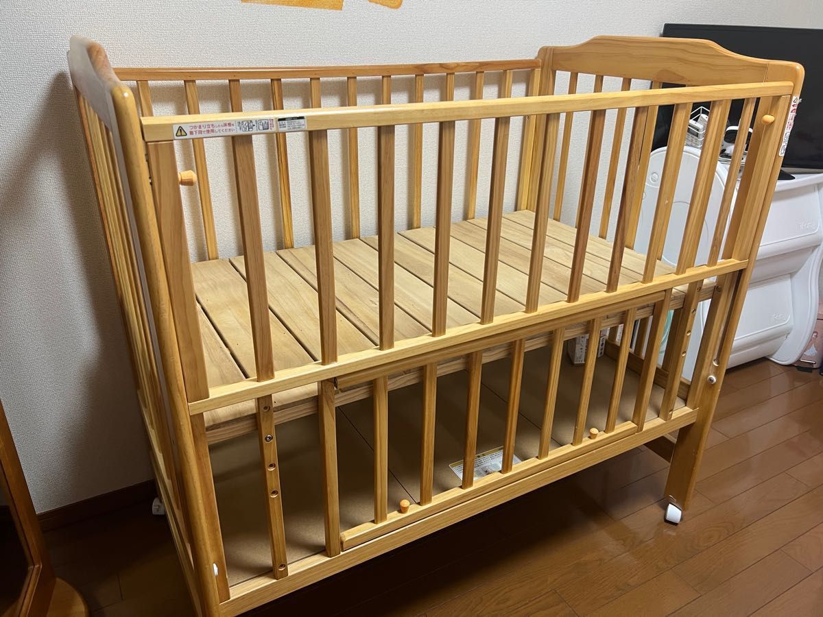ベビーベッド 木製 木製 ベビーベッド katoji カトージ ハイシート