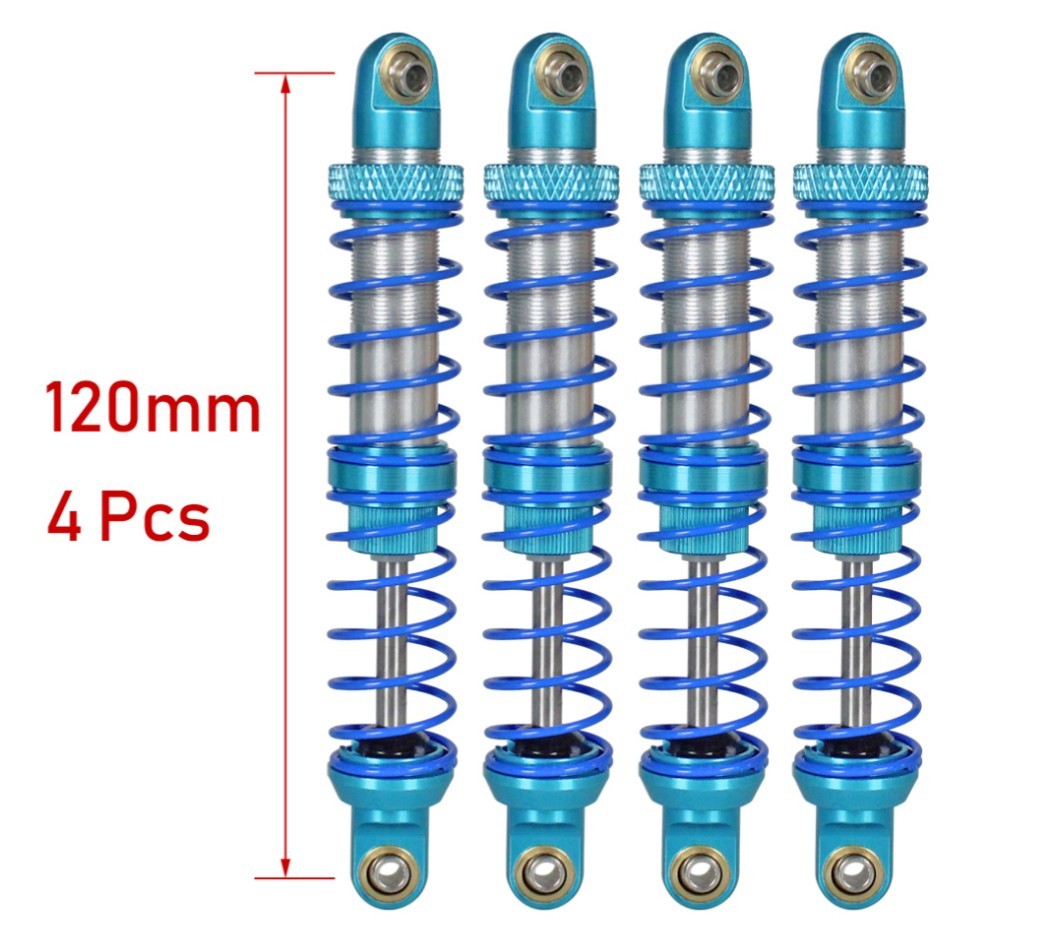RC4WD AXIAL Gmadeクローラー130mm-120mmデュアルスプリング車高調アルミオイルダンパーD110 SCX10Ⅱ Ⅲ CC01CC02改D90レイスMST CFX CMX他の画像10