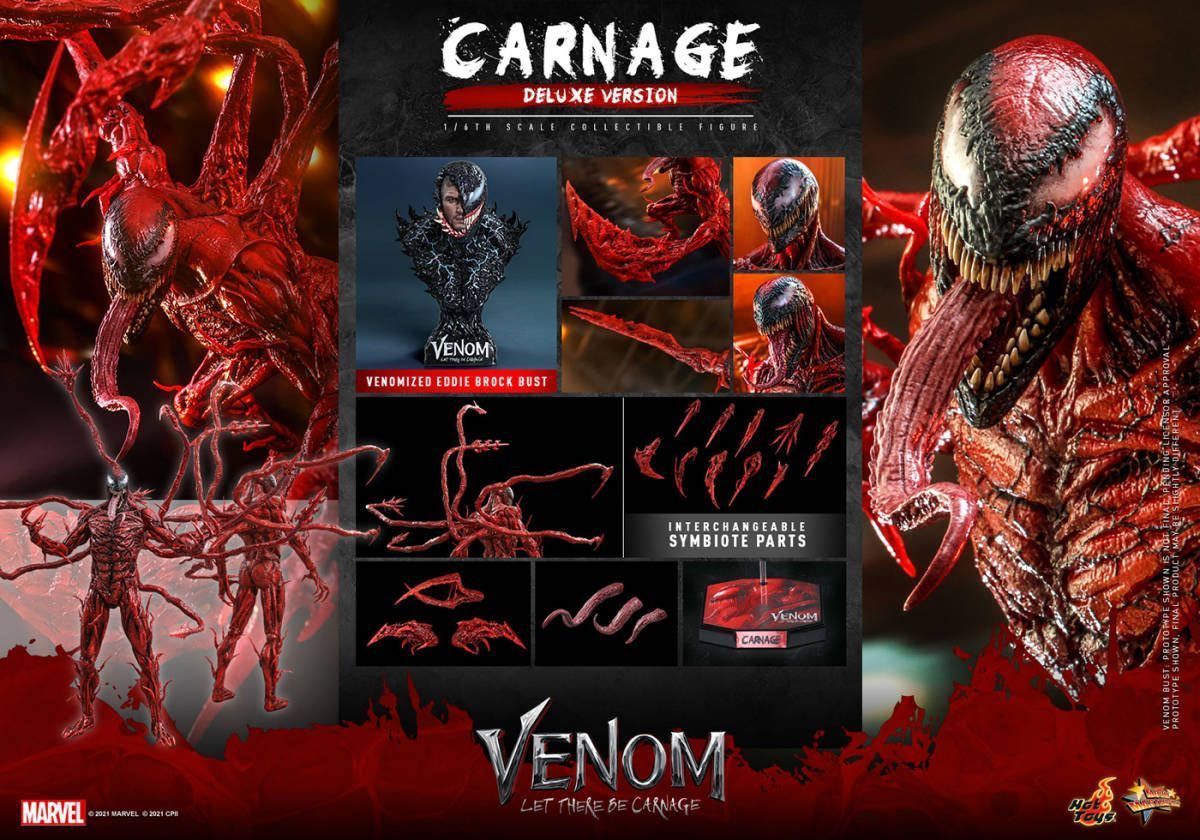 ホットトイズ MMS620 ヴェノム 1/6 カーネイジ ボーナス付 venom ホットトイズ MMS620 ヴェノム 1/6 カーネイジ ボーナス付 venom
