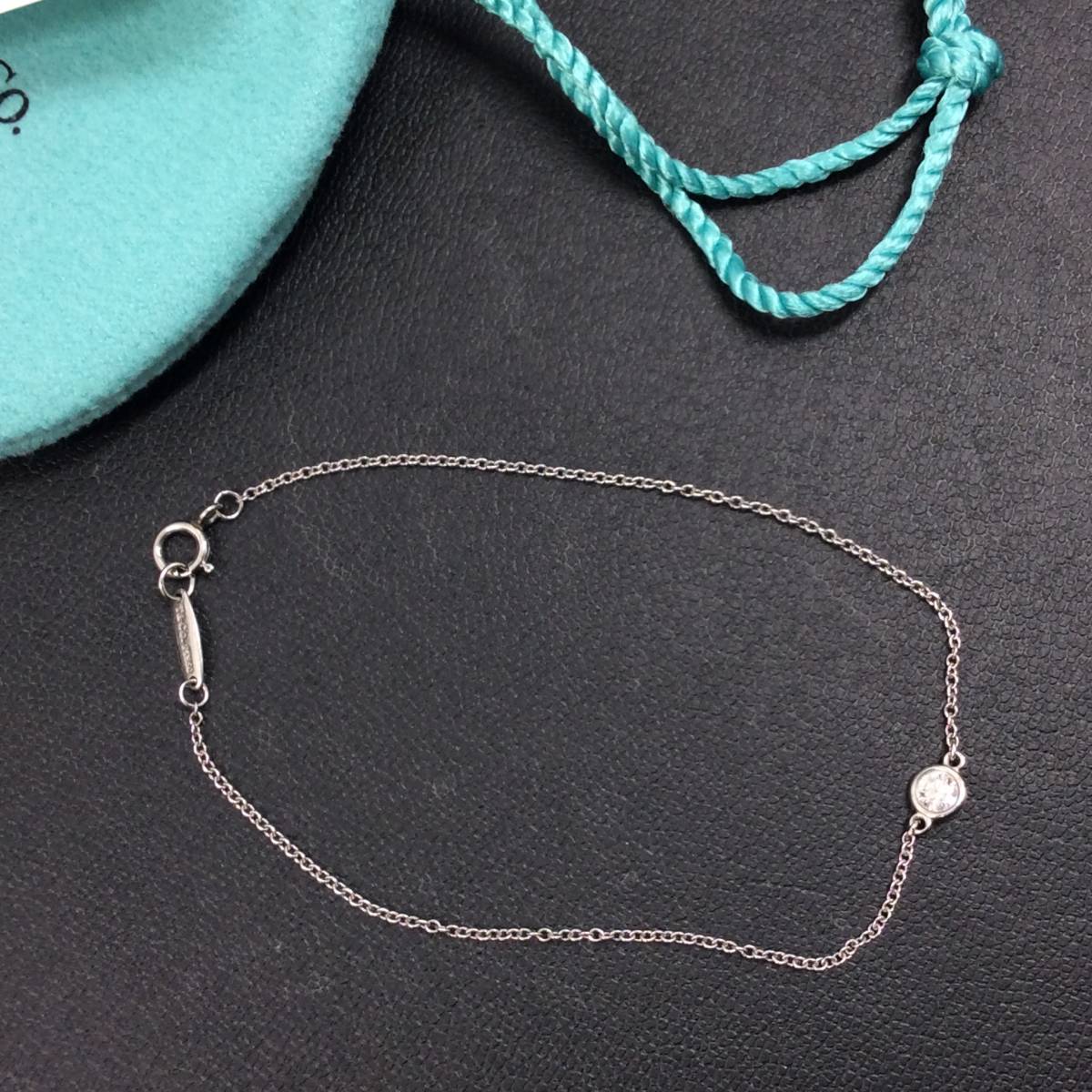 □7752 Tiffany ティファニー Pt950 PERETTI ダイヤブレスレット