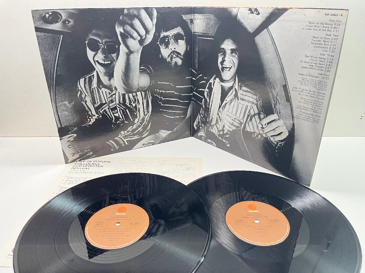 美品!! 2枚組 JPNプレス CREEDENCE CLEARWATER REVIVAL [CCR] Live In Europe ('78 Fantasy) ヨーロッパ公演を収めた初のライブ盤_画像3