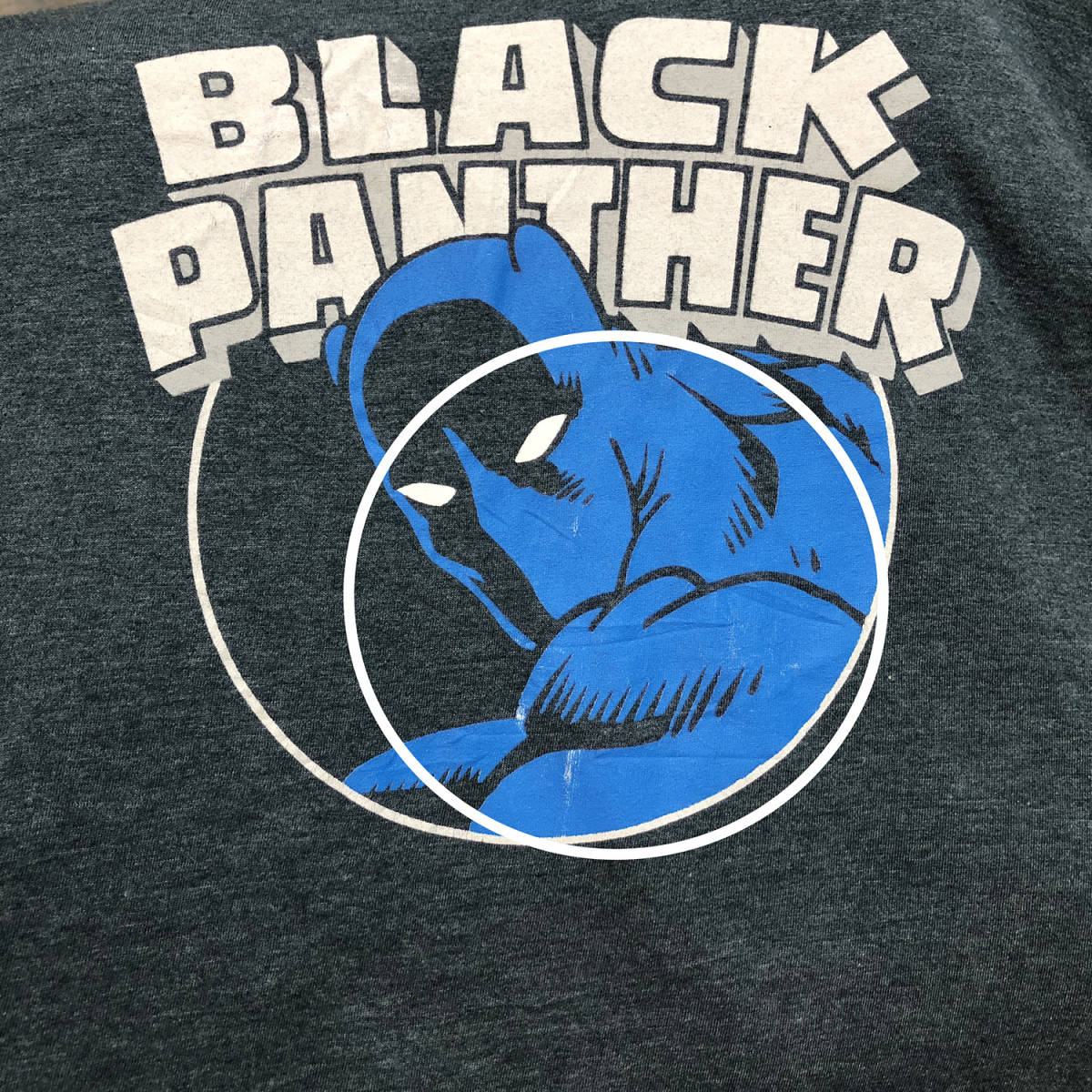 980円スタート】USA 古着 半袖 Tシャツ Black Panther ブルーグレー