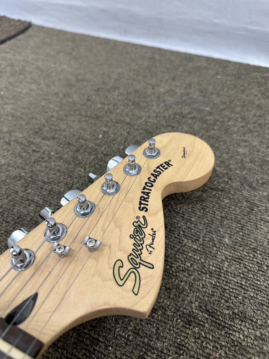 ♪ Squier by Fender エレキギター ソフトケース付きストラト Stratocaster 赤 レッド 