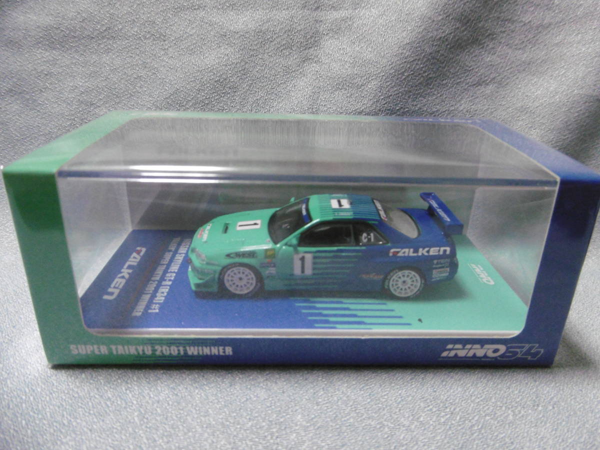 未開封新品 INNO 1/64 NISSAN SKYLINE GT-R (R34) #1 "FALCAN" SUPER TAIKYU 2001 WINNERの画像1