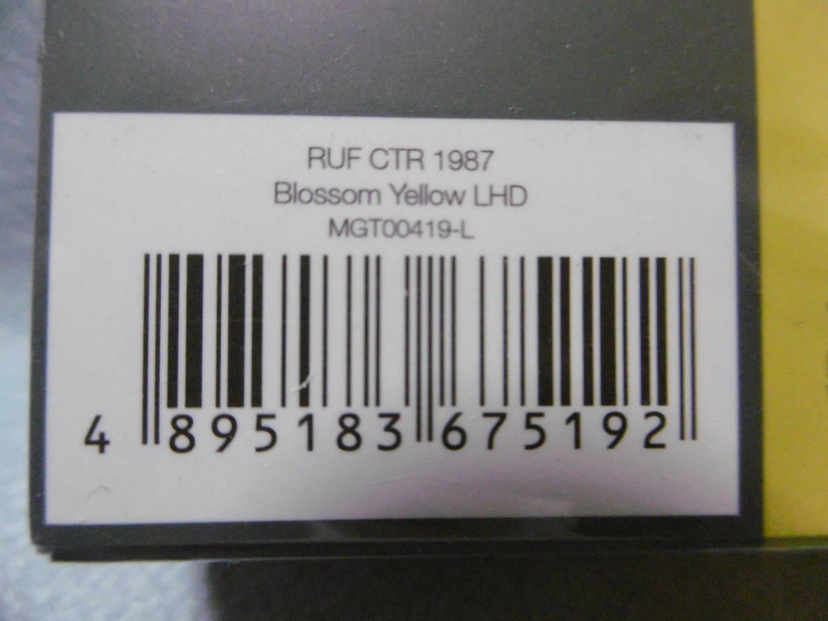 未開封新品 MINI GT 419 RUF CTR 1987 Blossom Yellow_画像5