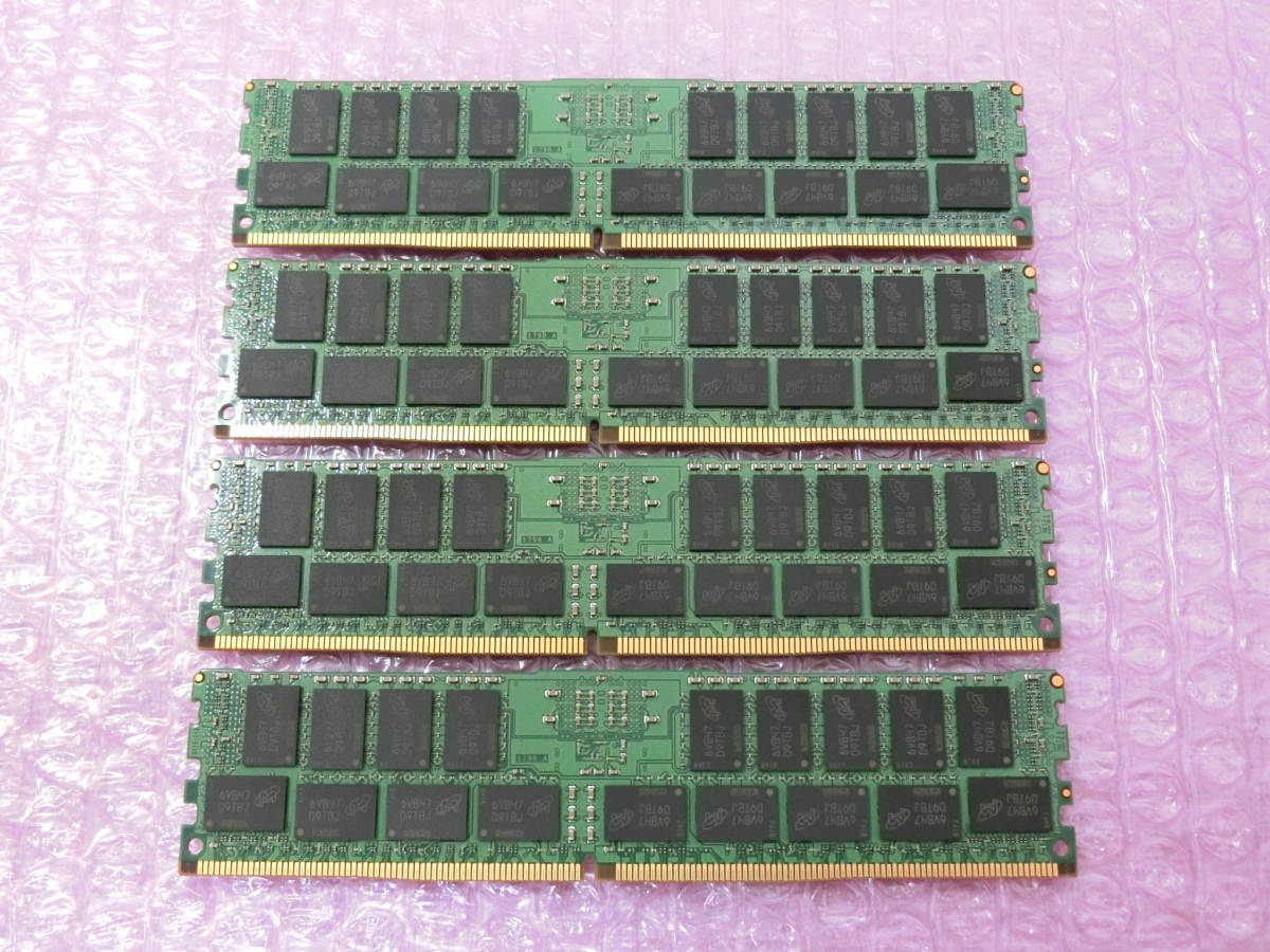 動作品☆サーバー用ECC Registeredメモリ 合計128GB Micron DDR4 2R×4