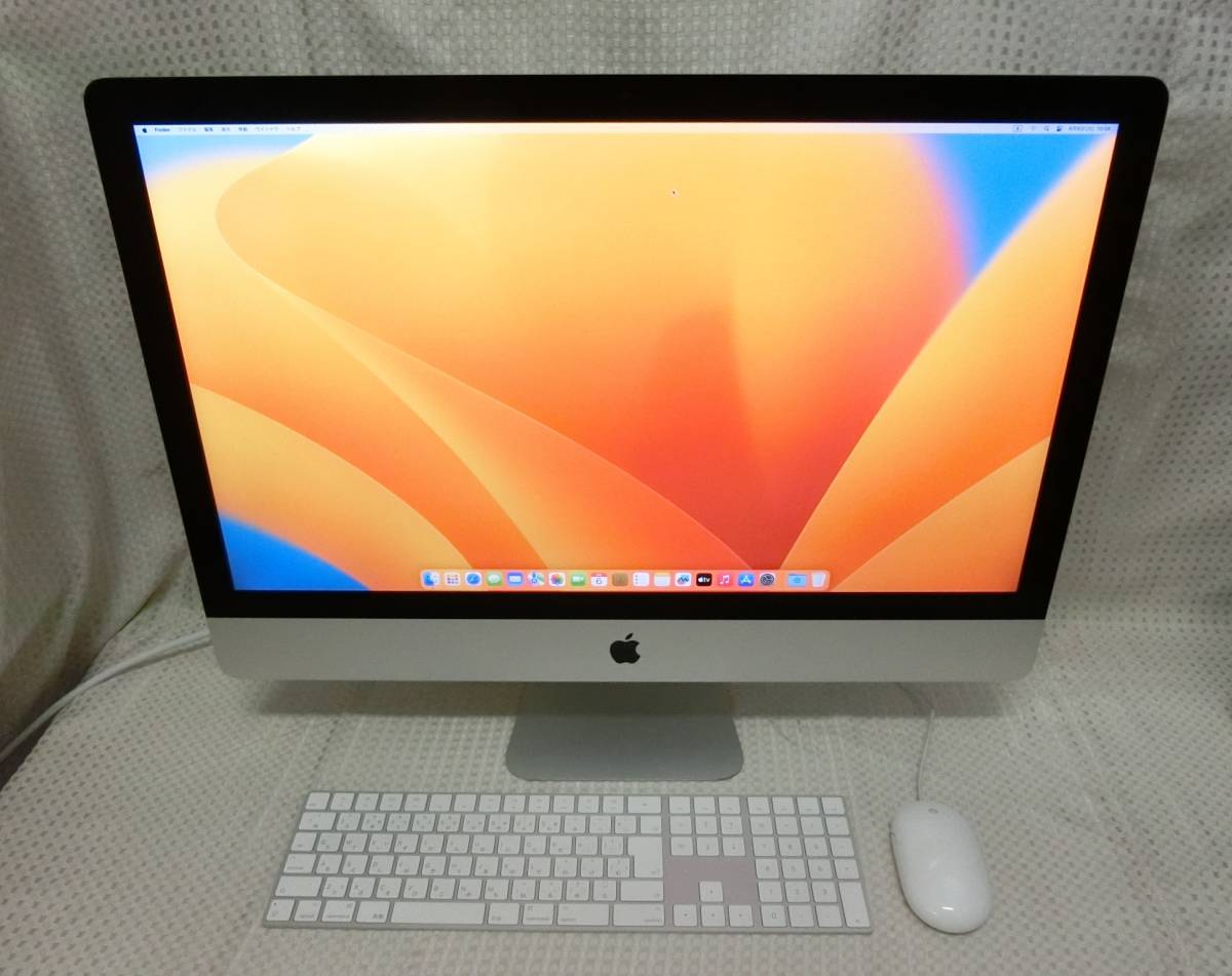 △▽iMac Retina 5K 27inch 2017/i5-7500 3.4G/メモリ32GB/SSD256GB