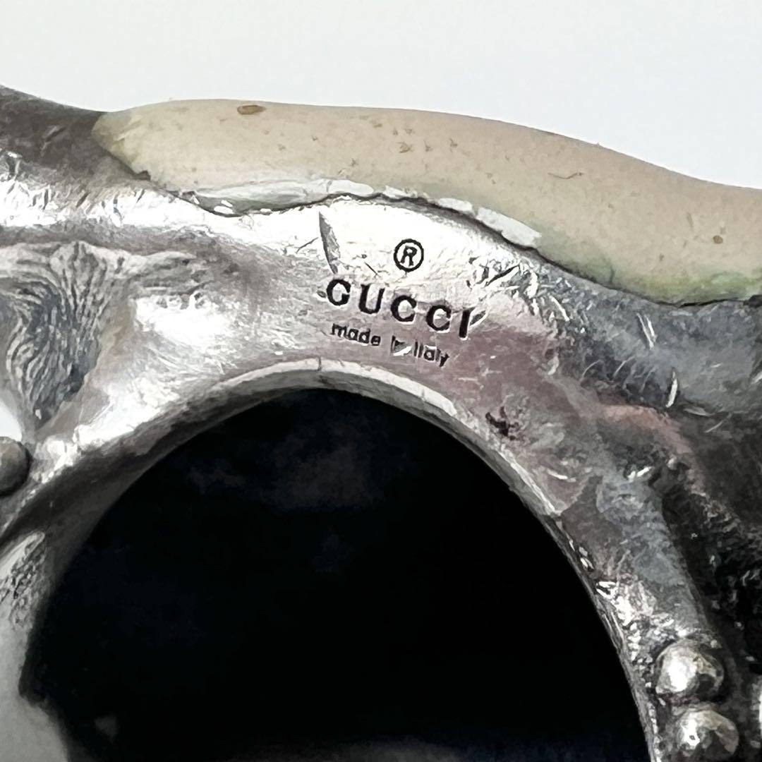 12号 GUCCI グッチ アンガーフォレスト エナメル ブルズヘッド
