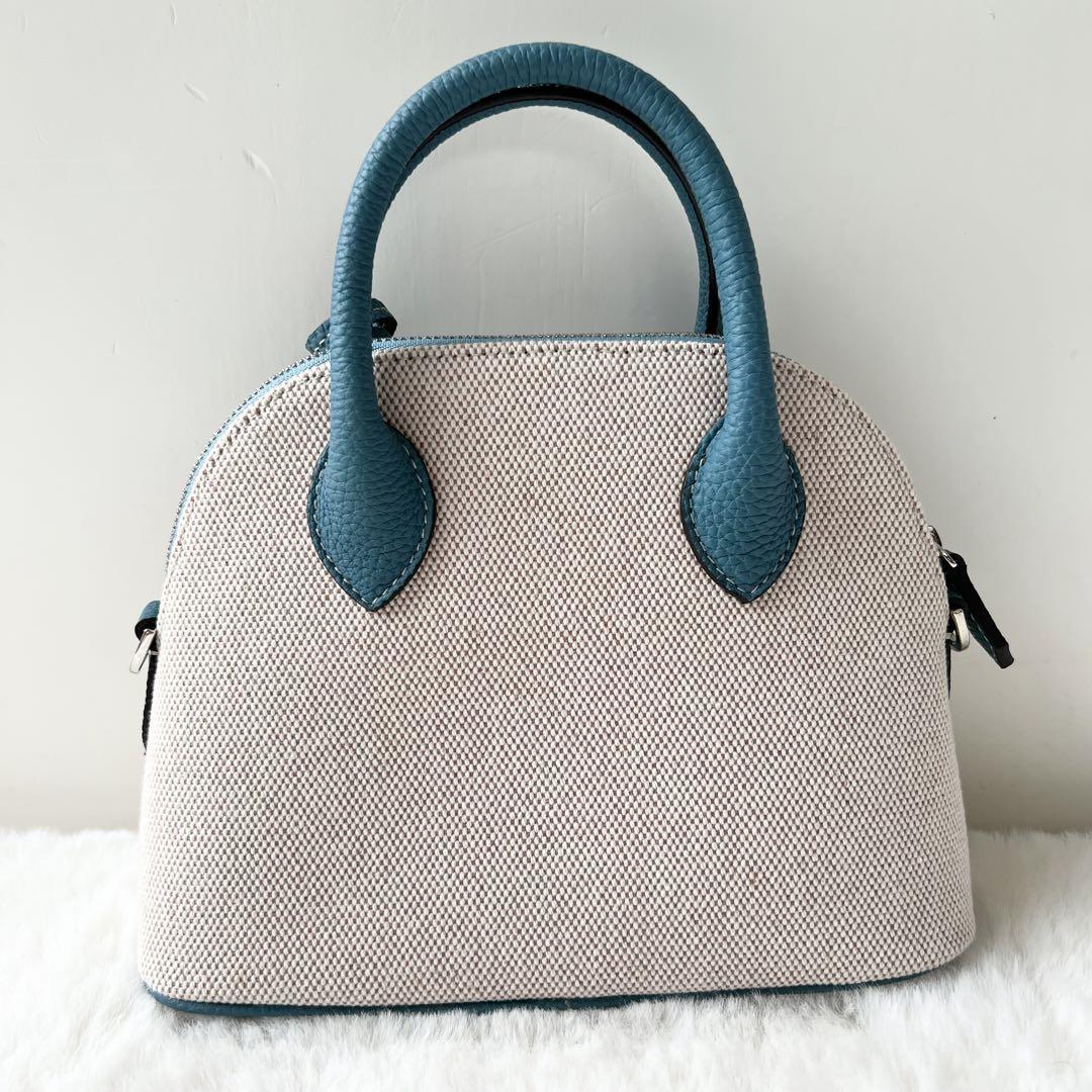極美品 BONAVENTURA MINI EMMA ボナベンチュラ ミニ エマ キャンバス
