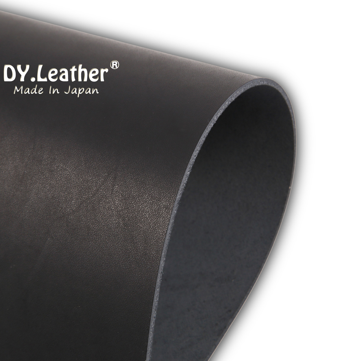 【DY.leather　正品】「A4サイズ×5/黒品質7/1.0mm」国産新品特価 ヌメ革はぎれ ブラック　タンニンタンニンなめし~送料無料~_画像2