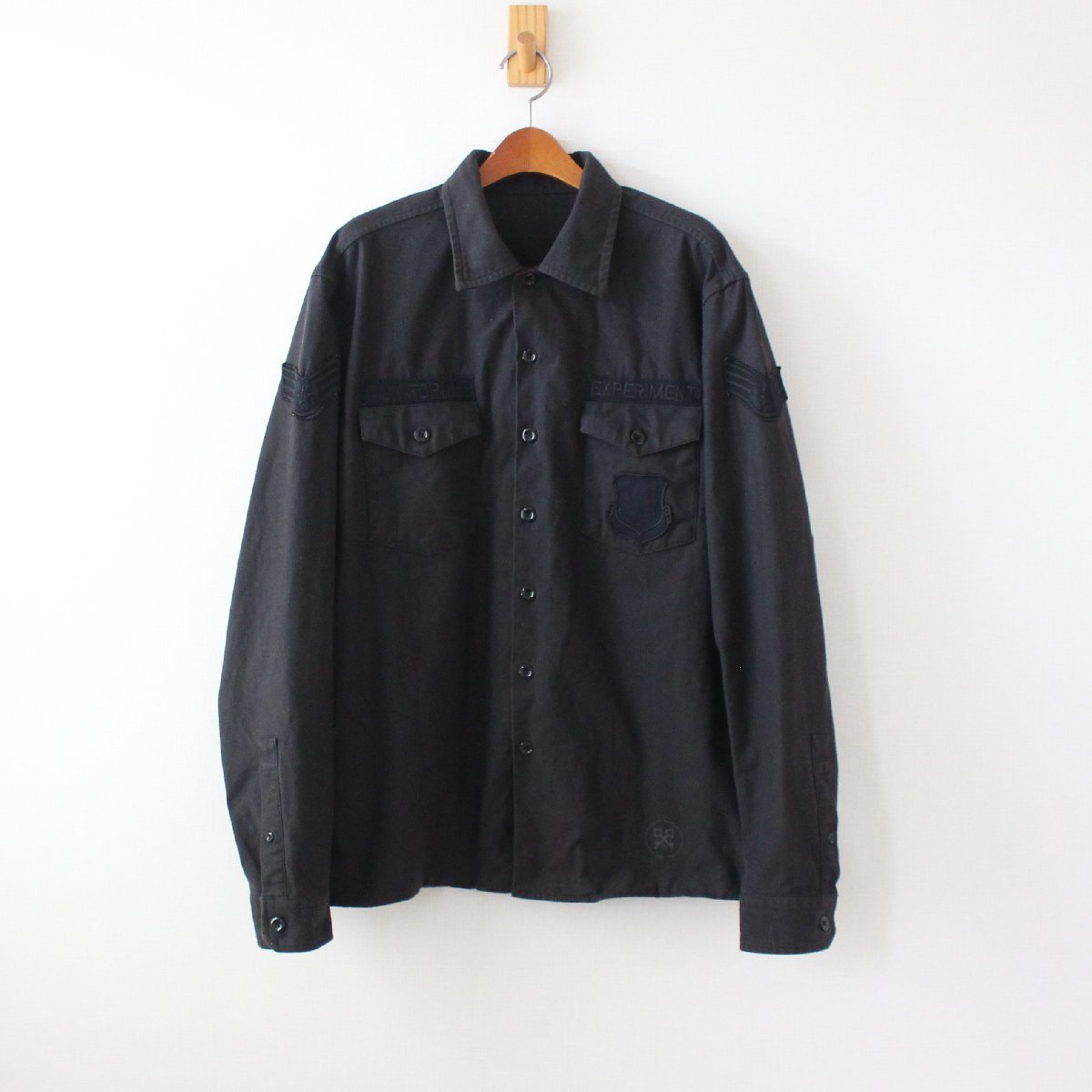 uniform experiment ユニフォームエクスペリメント 16ss シャツ utility shirt 黒 2 （w-1320626）