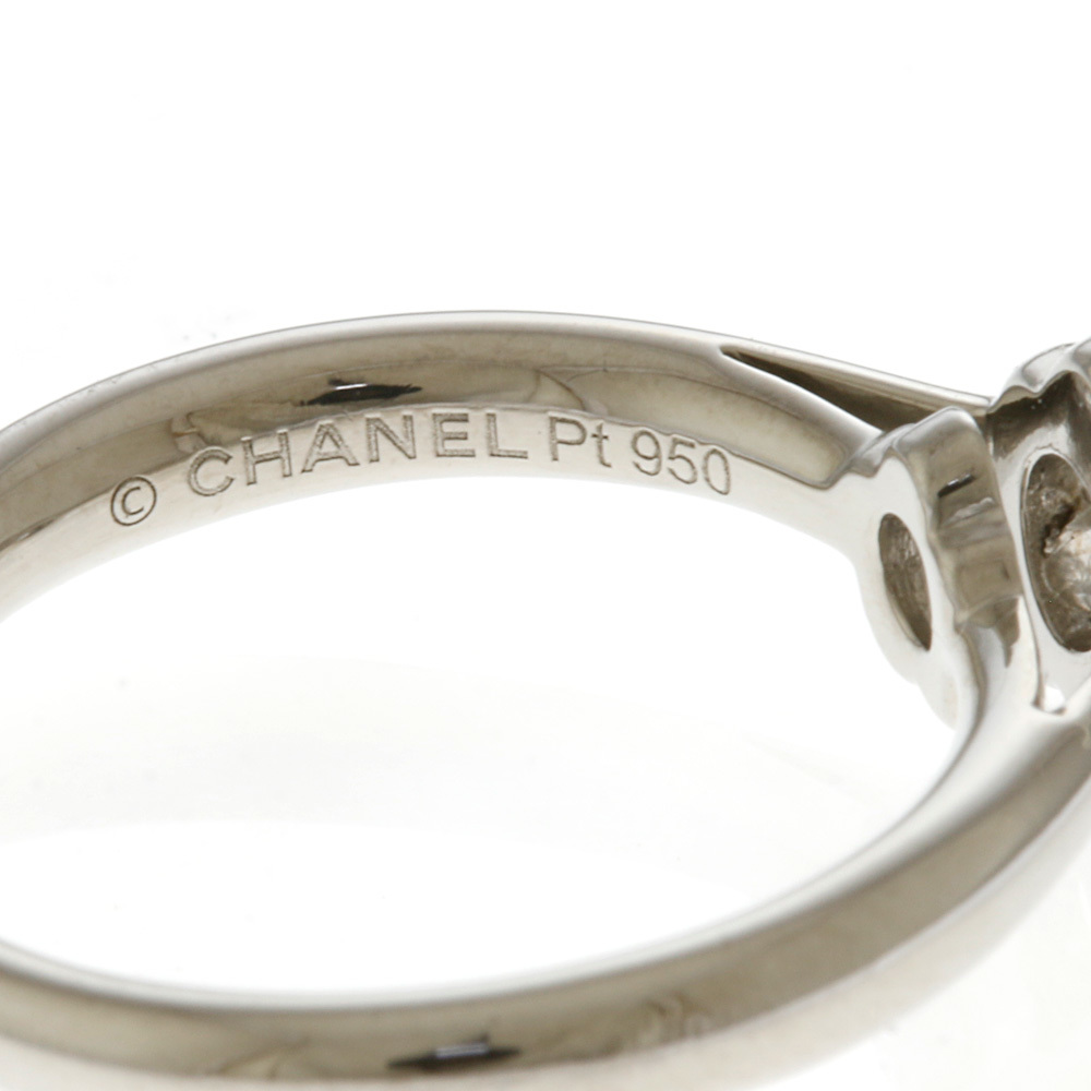 シャネル CHANEL カメリア リング・指輪 9号 Pt950プラチナ