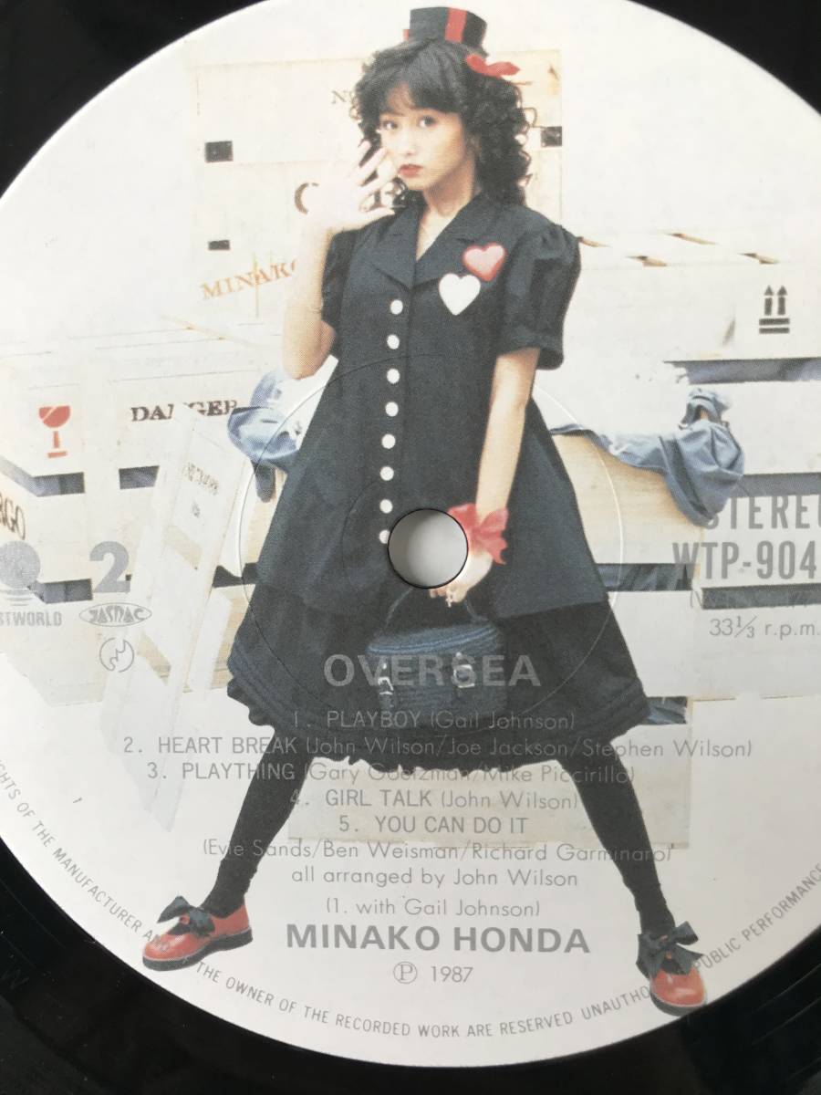 レコード　本田美奈子　OVER SEA　SNEAK AWAY／LET'S START AGAIN／THAT'S THE WAY I WANT IT／PLAYBOY／HEART BREAK　　TM7575_画像6